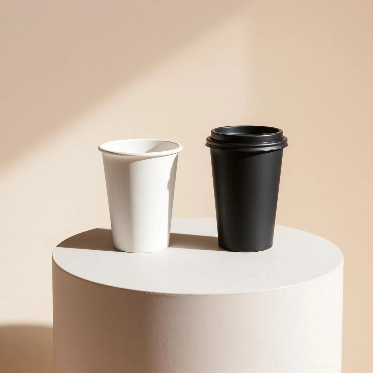 Coffee cups shared across a table